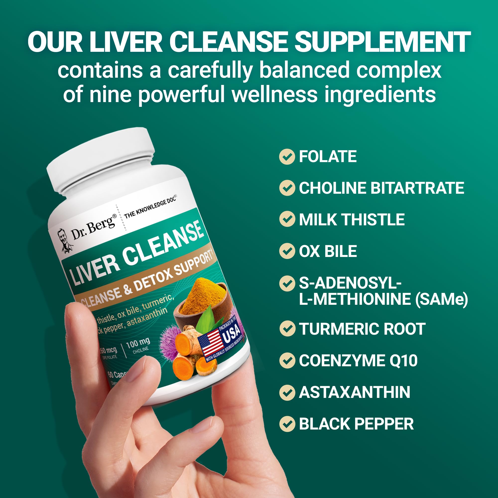 Dr. Berg Liver Cleanse Detox Capsules | Liver Support

