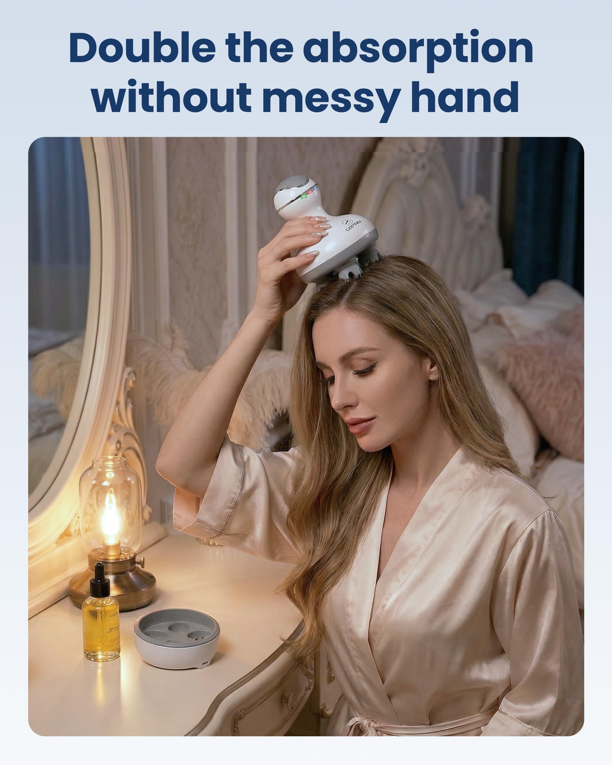 COMFIER Cordless Hair Scalp Massager with 4 Heads

