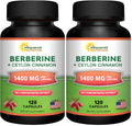 Berberine with Cinnamon by aSquared Nutrition Max Strength Complex