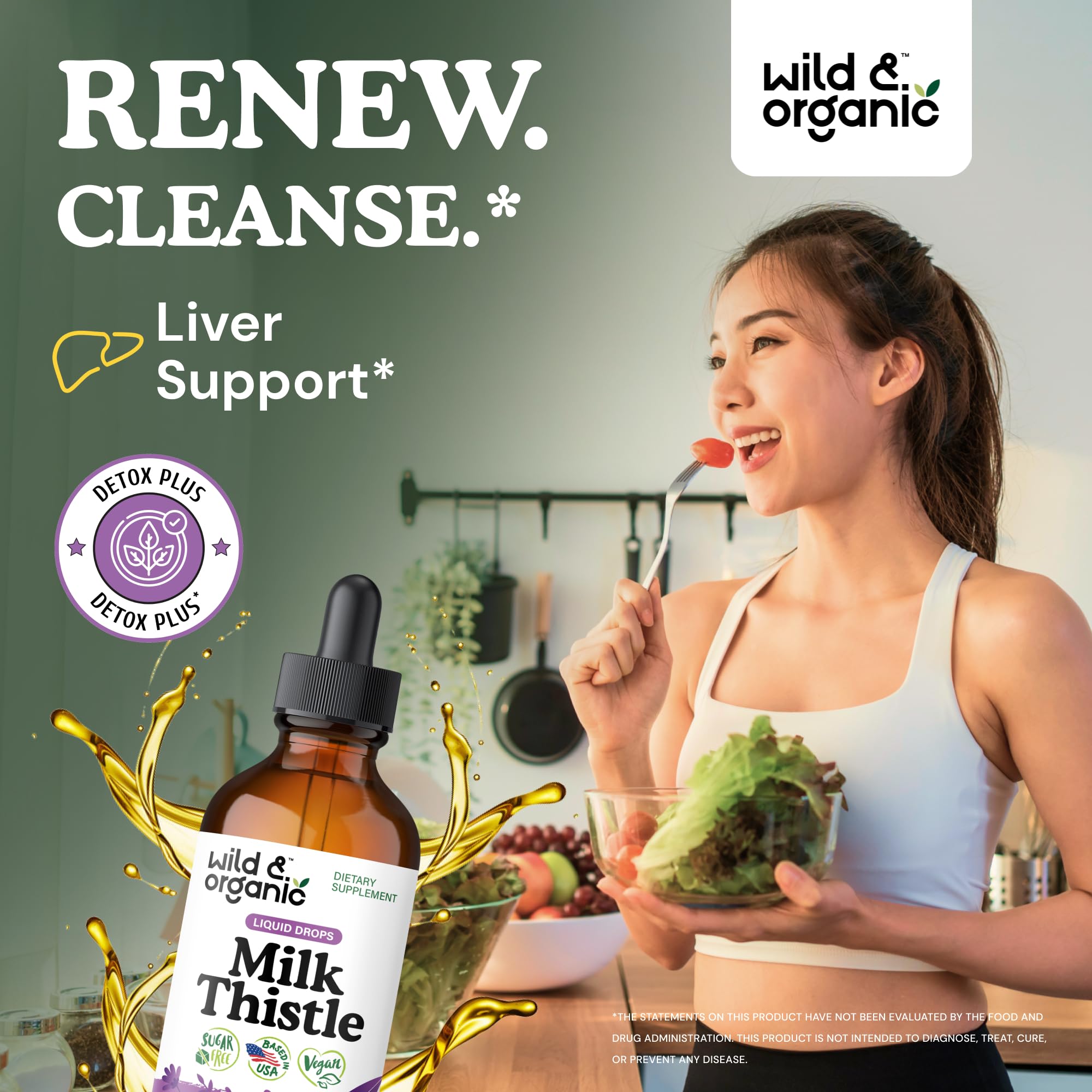 Milk Thistle Liquid Drops – Wild & Organic Liver Support

