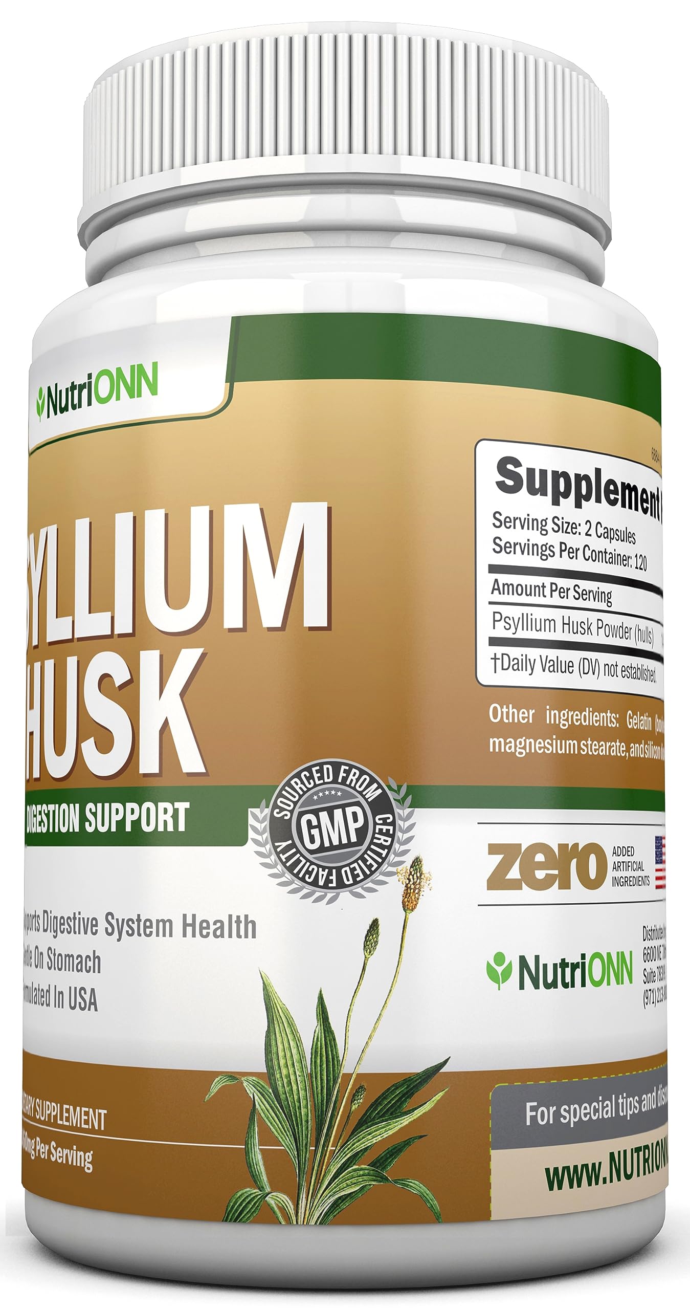 NutriONN Psyllium Husk Capsule - Premium Fiber

