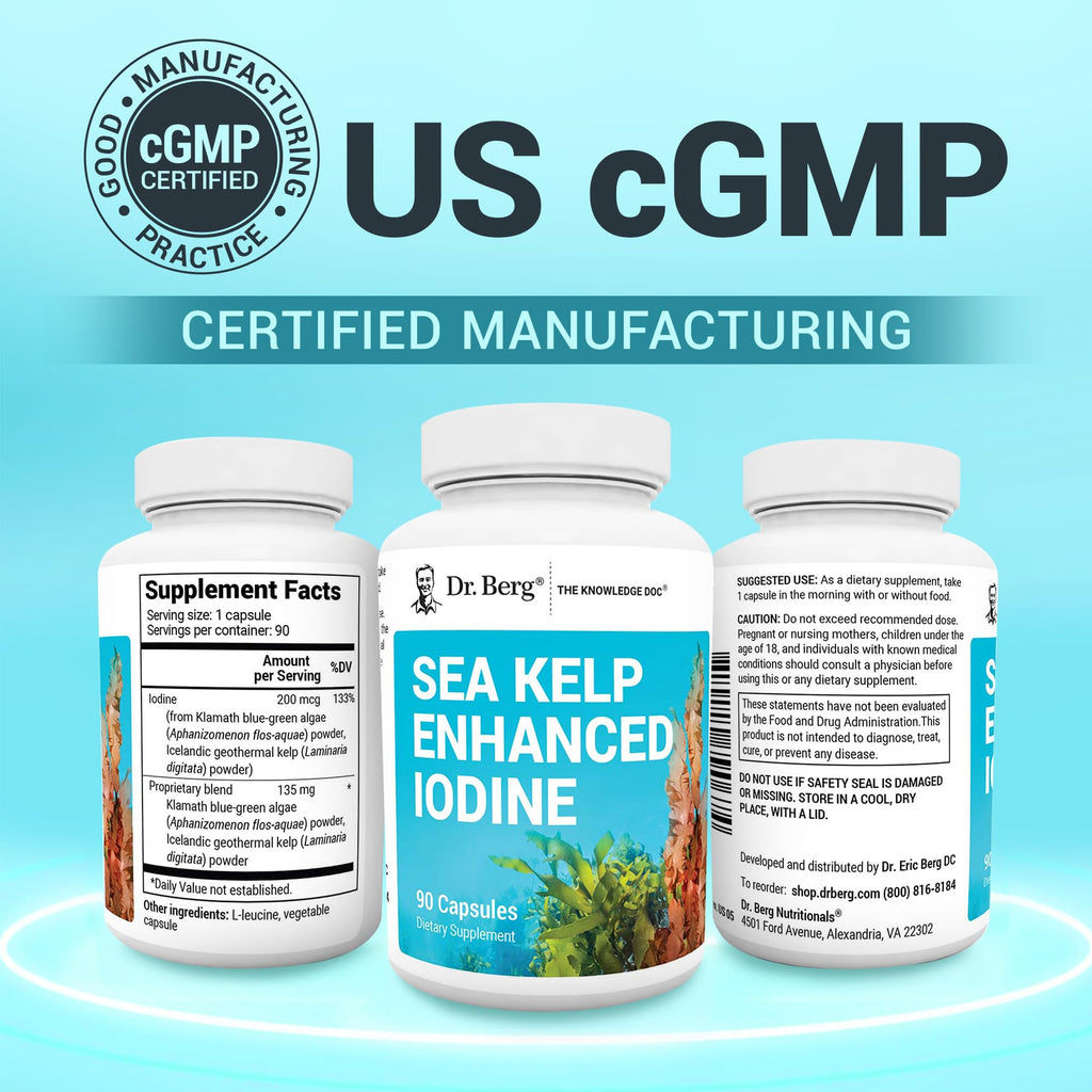 Dr. Berg Sea Kelp Iodine with Algae Blend

