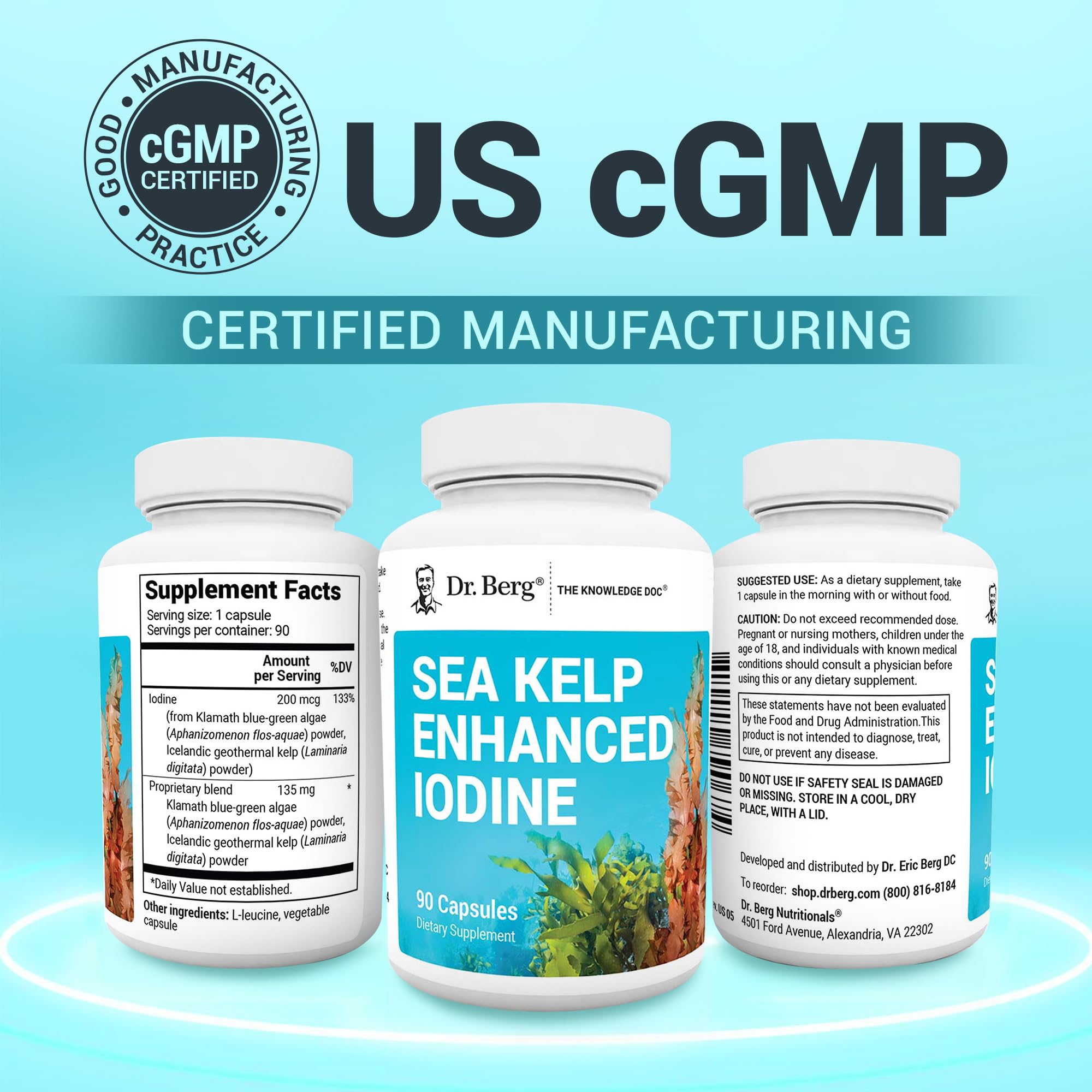 Dr. Berg Sea Kelp Iodine with Algae Blend

