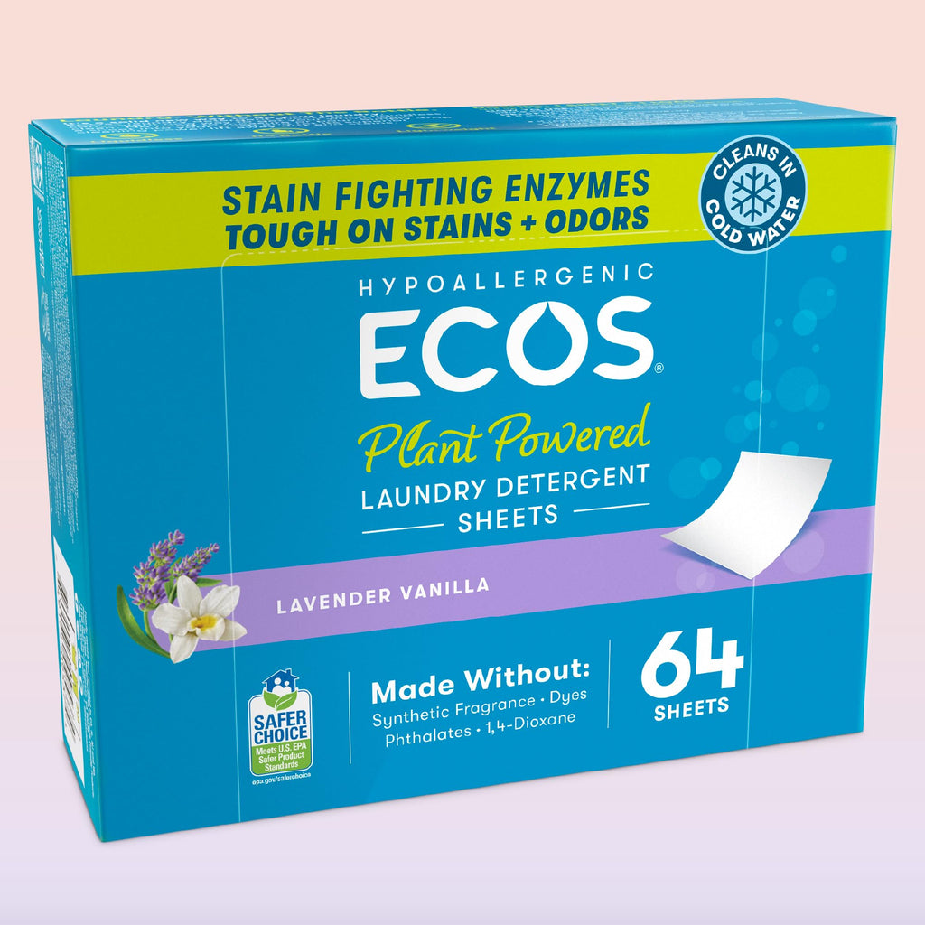 ECOS Laundry Detergent Sheets Lavender Vanilla

