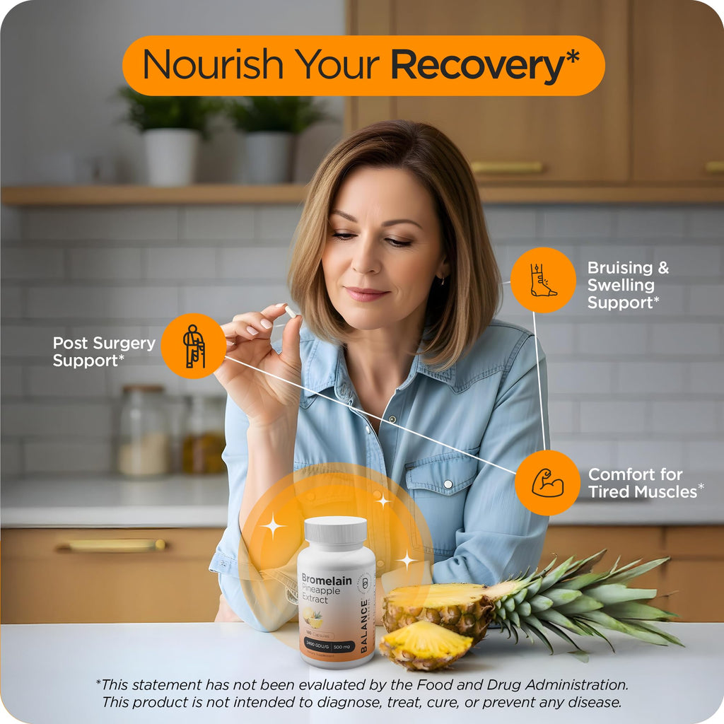 Balancebreens Bromelain 500mg Capsules – Joint Support

