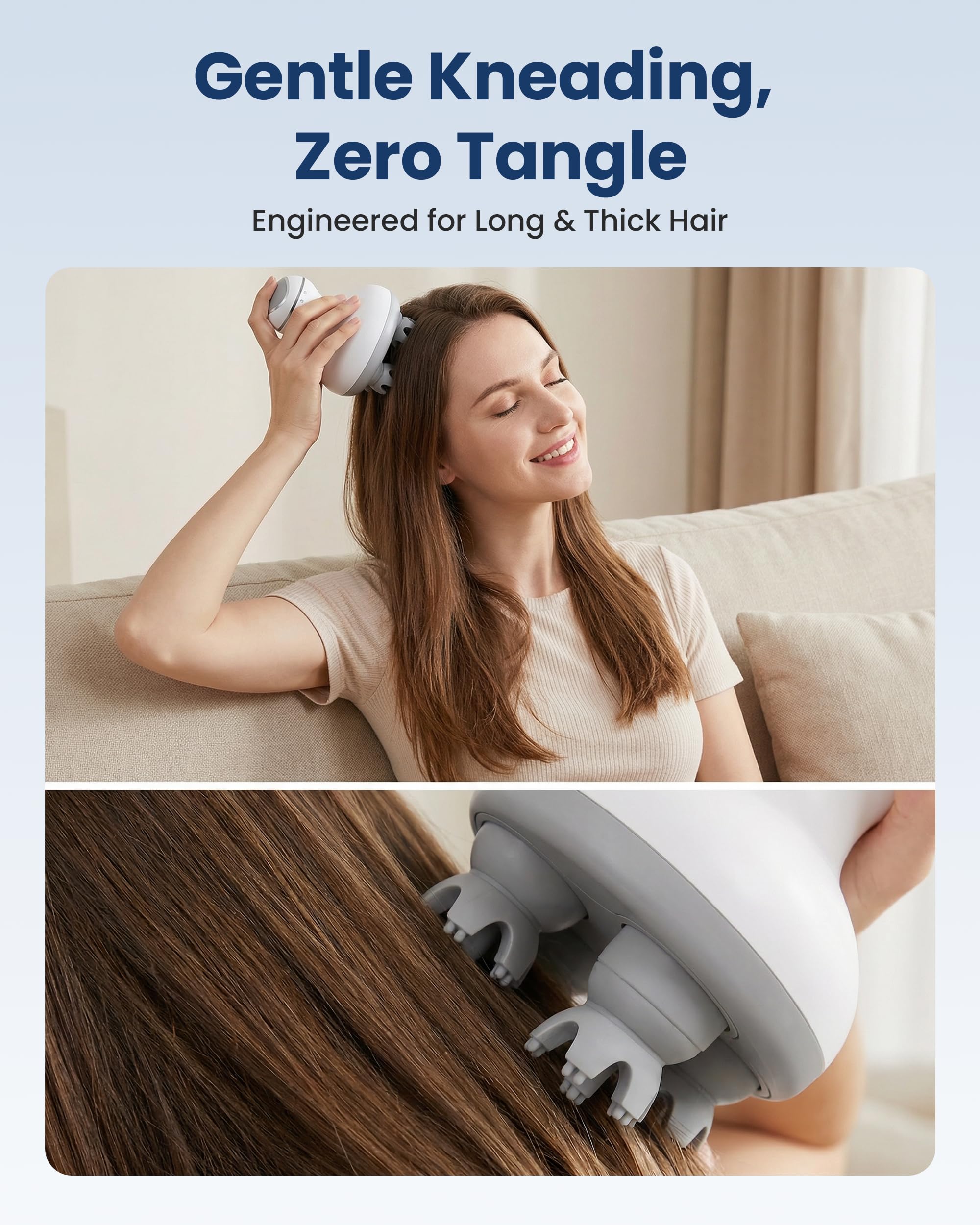 COMFIER Cordless Hair Scalp Massager with 4 Heads

