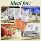 Reli. Plastic Champagne Flutes - Shatterproof & BPA-Free


