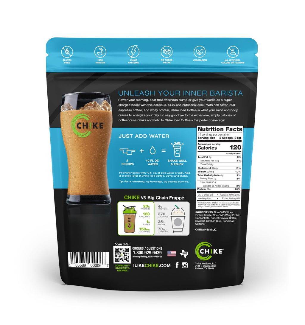 Chike High Protein Iced Coffee - Real Espresso, 20 g Protein

