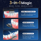 OILSAO 3-in-1 Electric Toothbrush with Water Flosser

