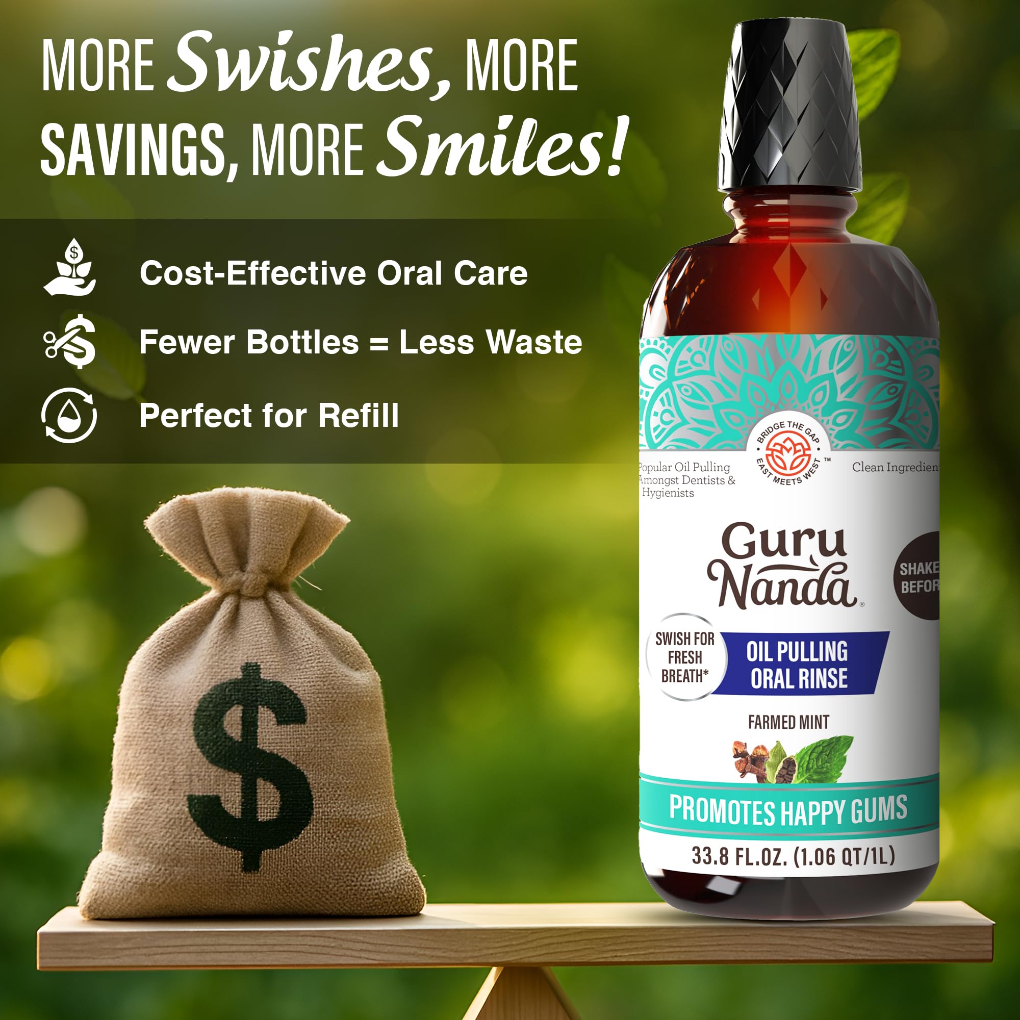 GuruNanda CocoMint Oil Pulling Mouthwash

