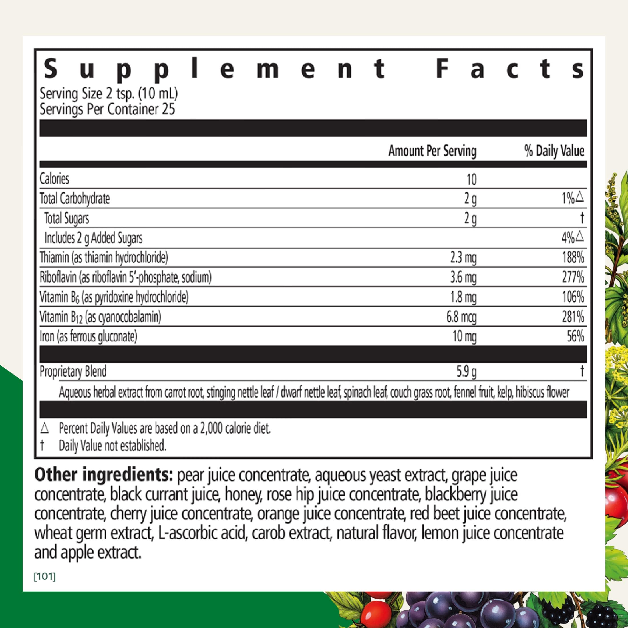 Floradix Iron & Herbs Liquid Iron Supplement

