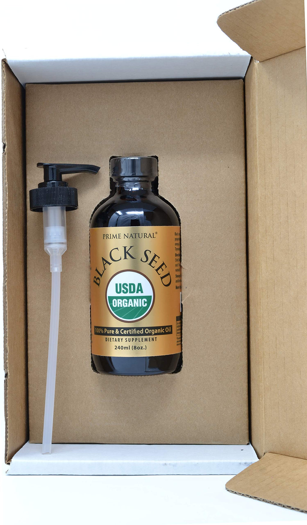 Prime Natural Organic Black Seed Oil - Cold Pressed

