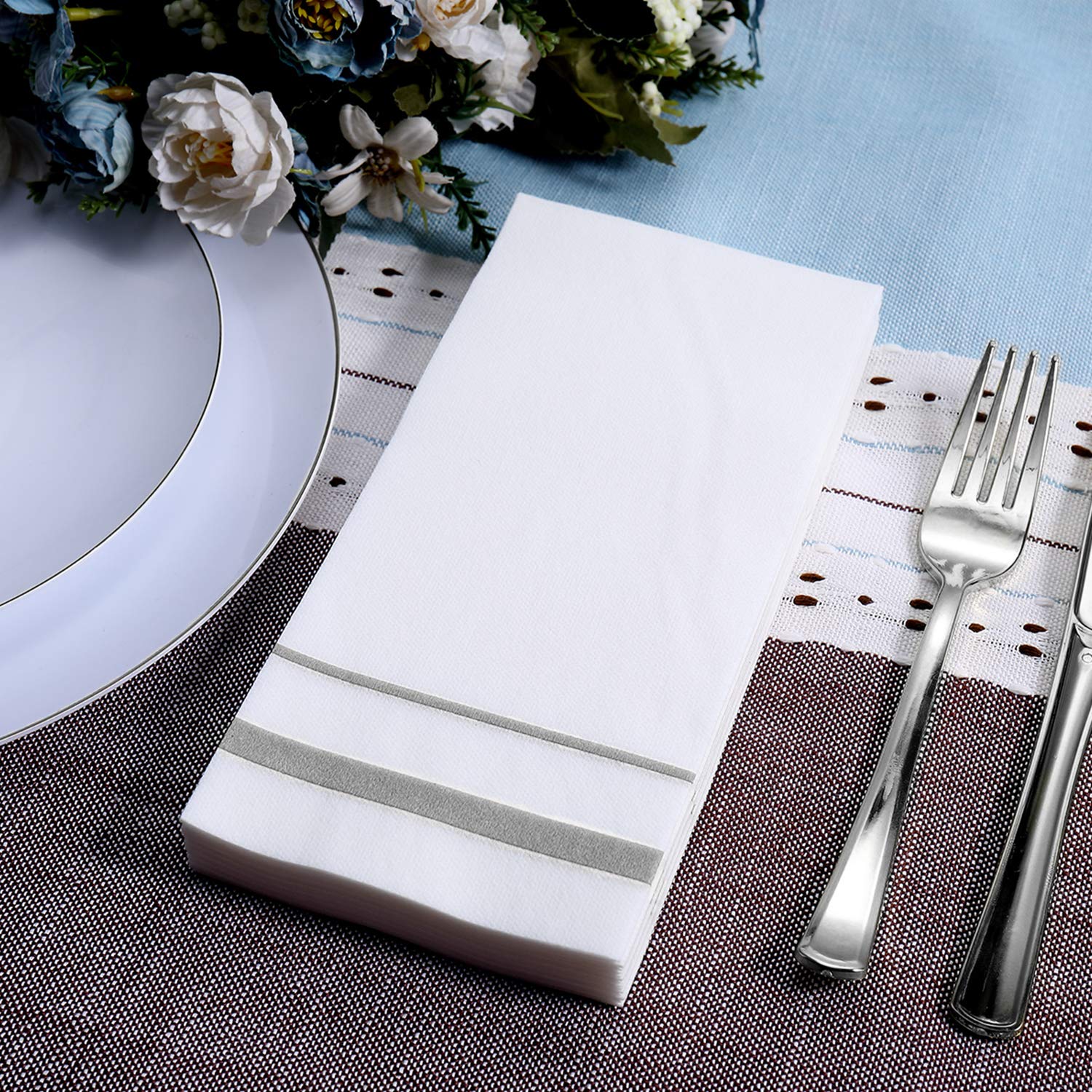 Napkins by FOCUSLINE: Linen Feel Disposable Cloth-Like

