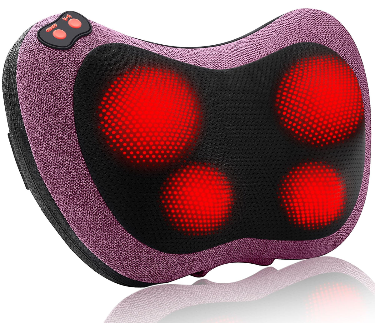 Papillon Back Massager with Heat Shiatsu Pillow for Neck, Shoulder, Back