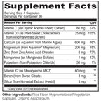Naturelo Calcium Magnesium Zinc with D3 K2 Vitamin C

