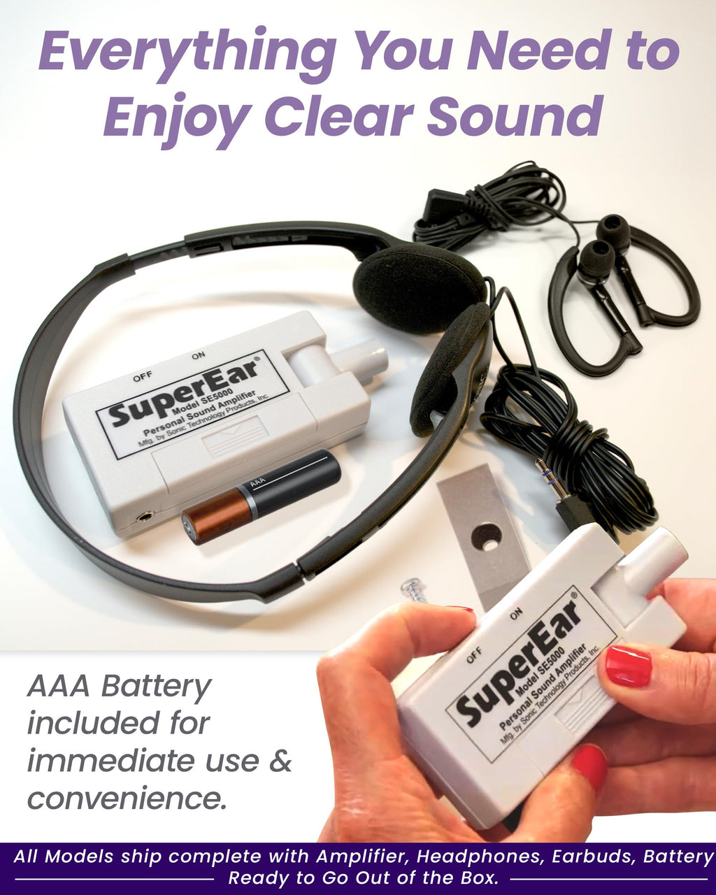 SuperEar SE5000 PSAP Personal Sound Amplifier for Seniors

