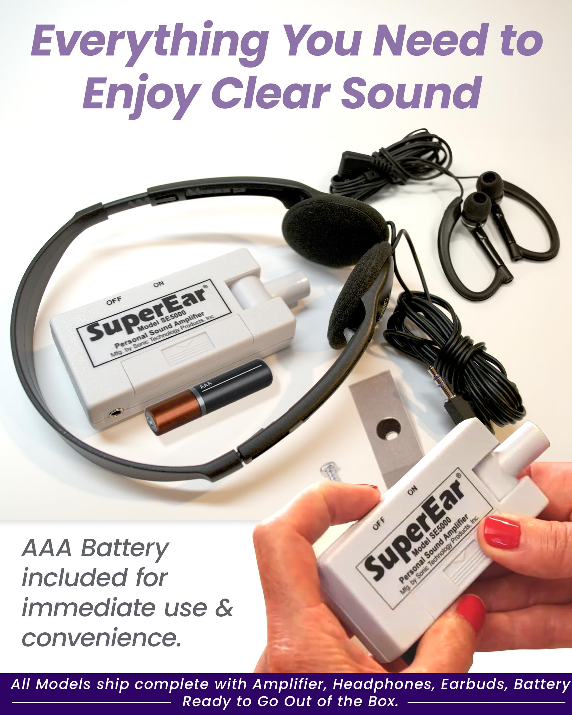SuperEar SE5000 PSAP Personal Sound Amplifier for Seniors

