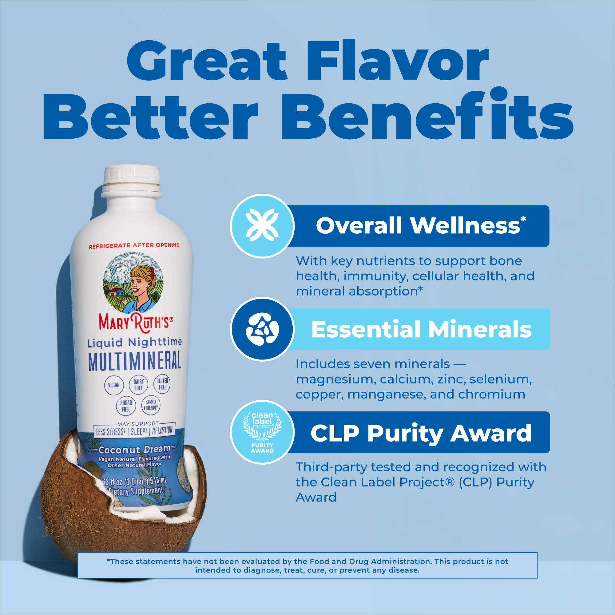 MaryRuth's Nighttime Multimineral Melatonin-Free Sleep

