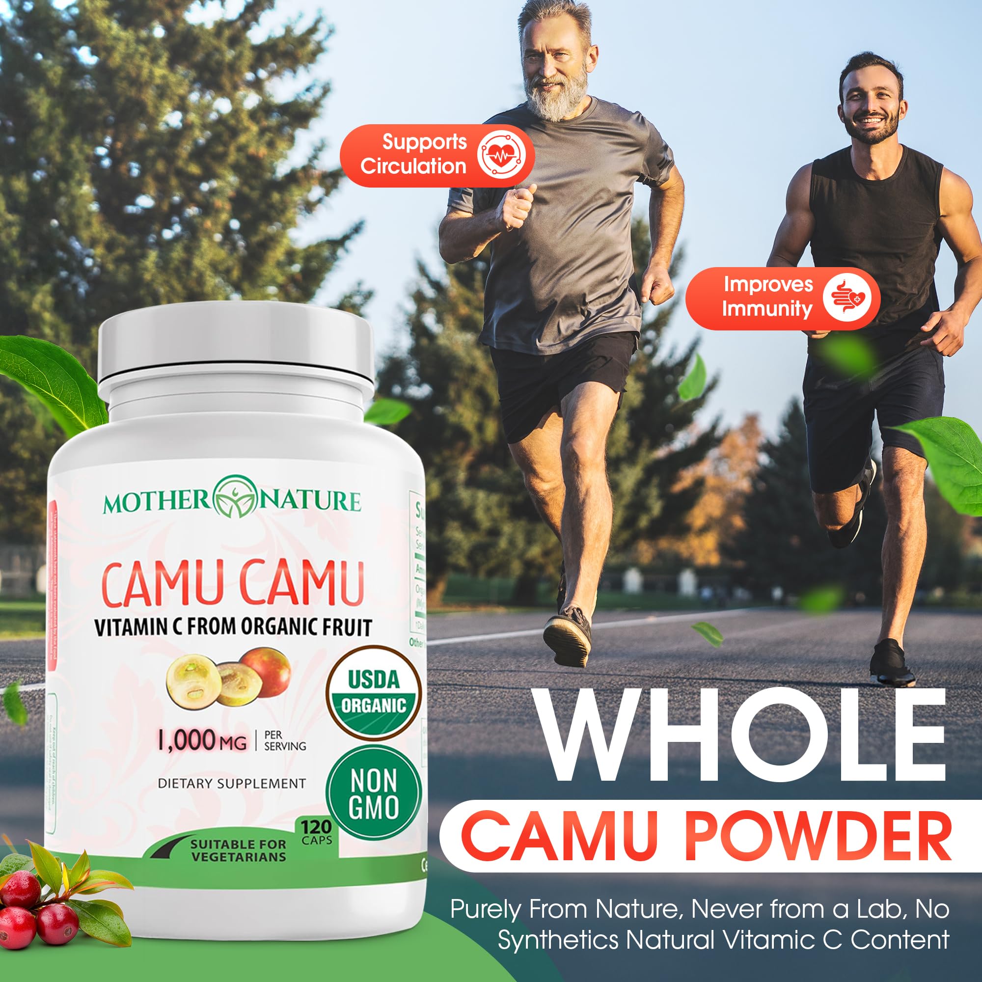 Organic Camu Camu Vitamin C Supplement - Vegan & Non-GMO

