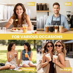 Clear Plastic Cups with Lids & Straws – Heavy Duty PET


