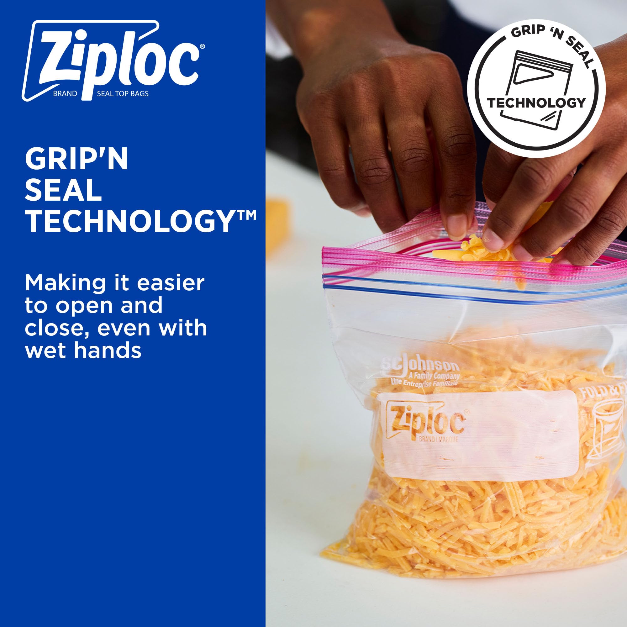 Ziploc Storage Bags with Double Zipper Seal - SC Johnson Pro

