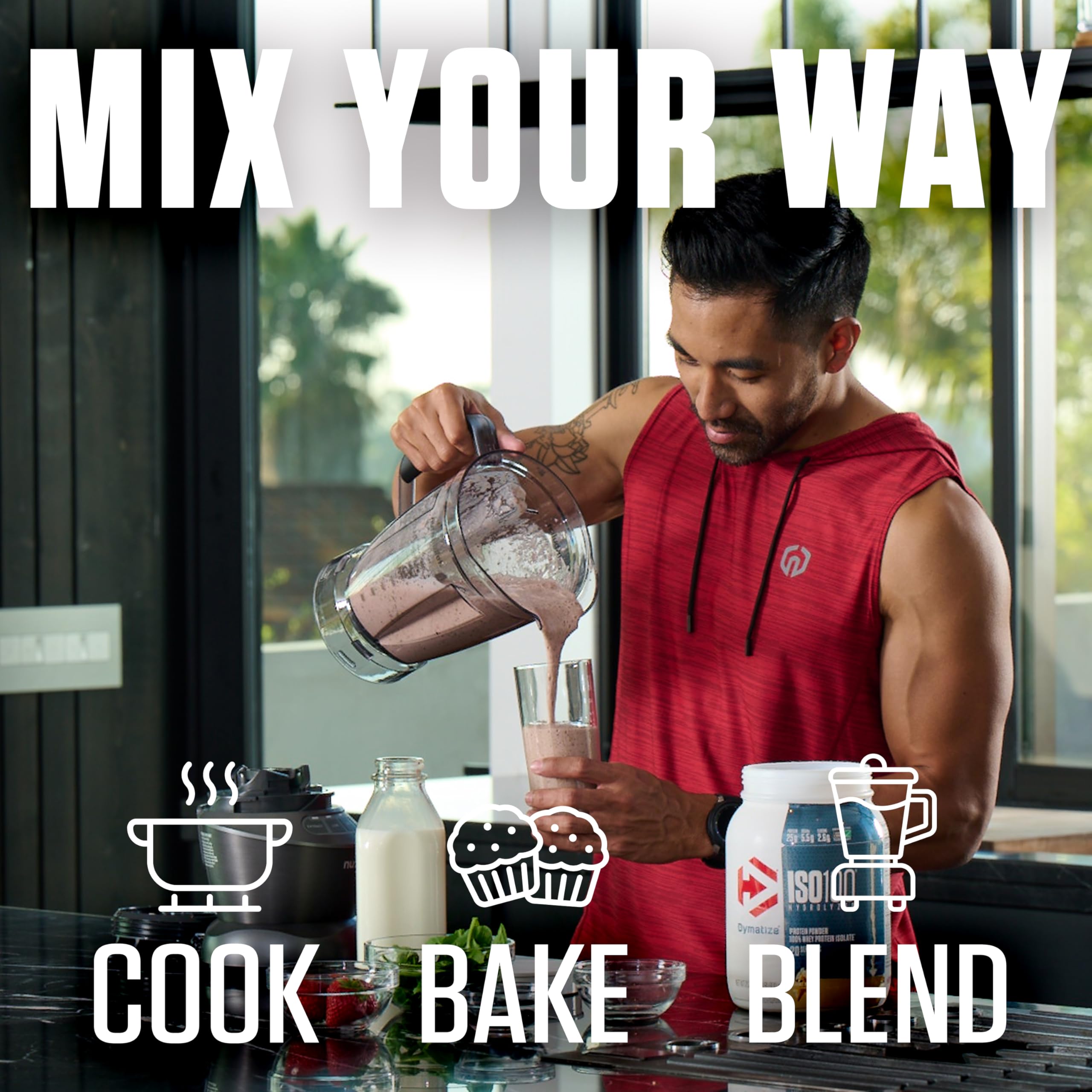 Dymatize ISO100 Whey Protein Powder Dunkin

