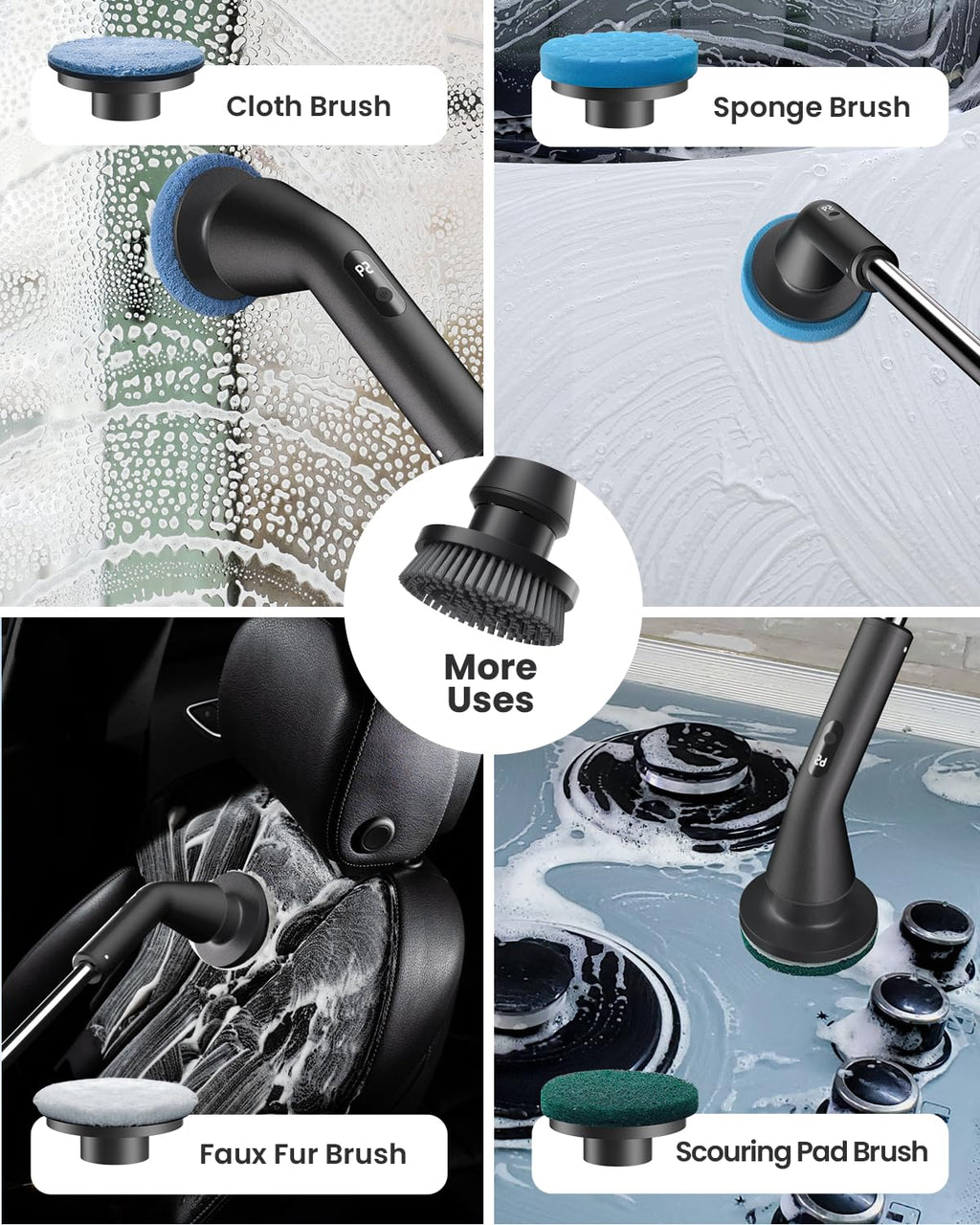 Leebein Electric Spin Scrubber Cordless Cleaning IPX7

