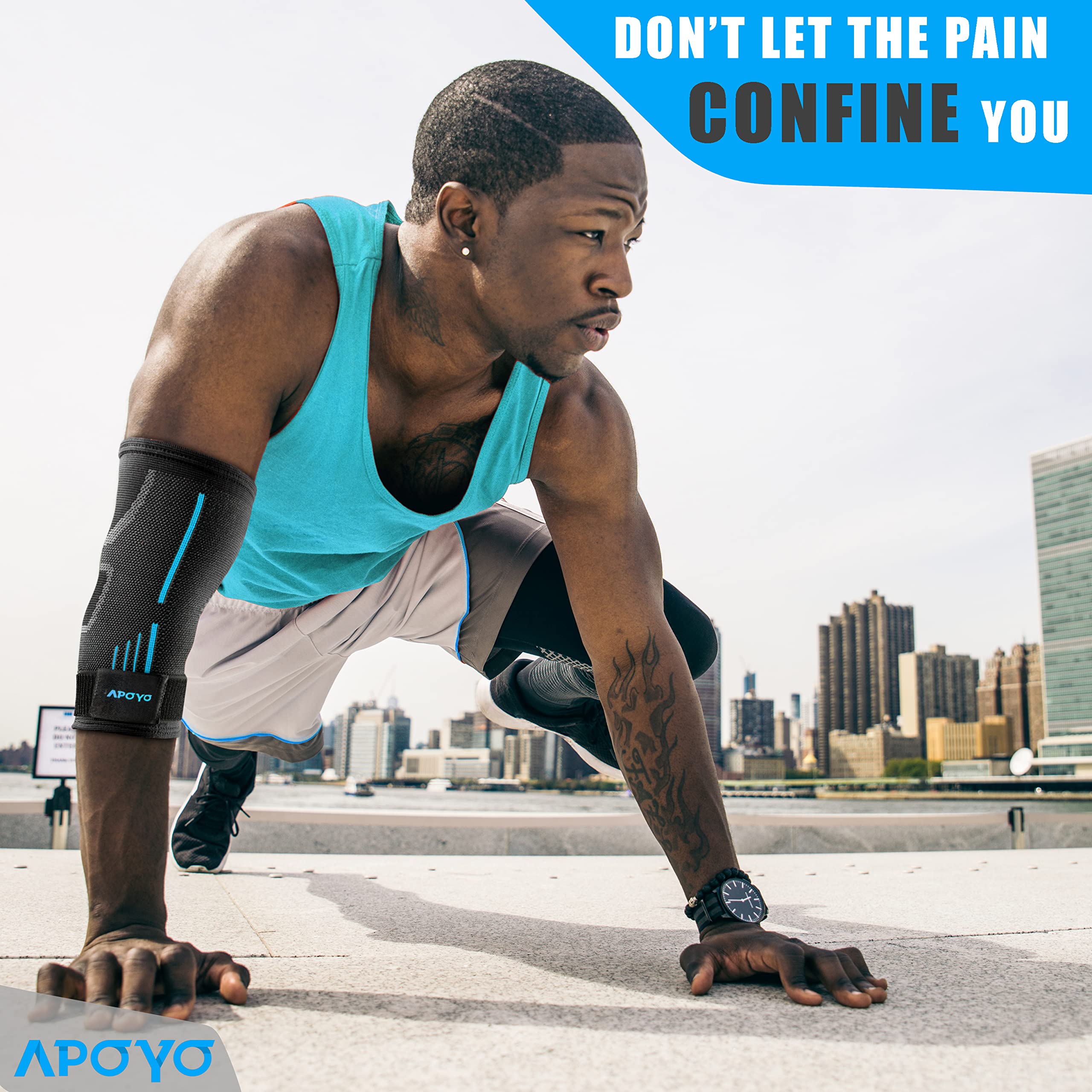 APOYO Tennis Elbow Brace | Comfortable Arm Support

