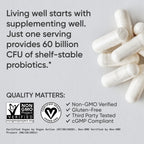 Sports Research Probiotics with Prebiotics Vegan Capsules

