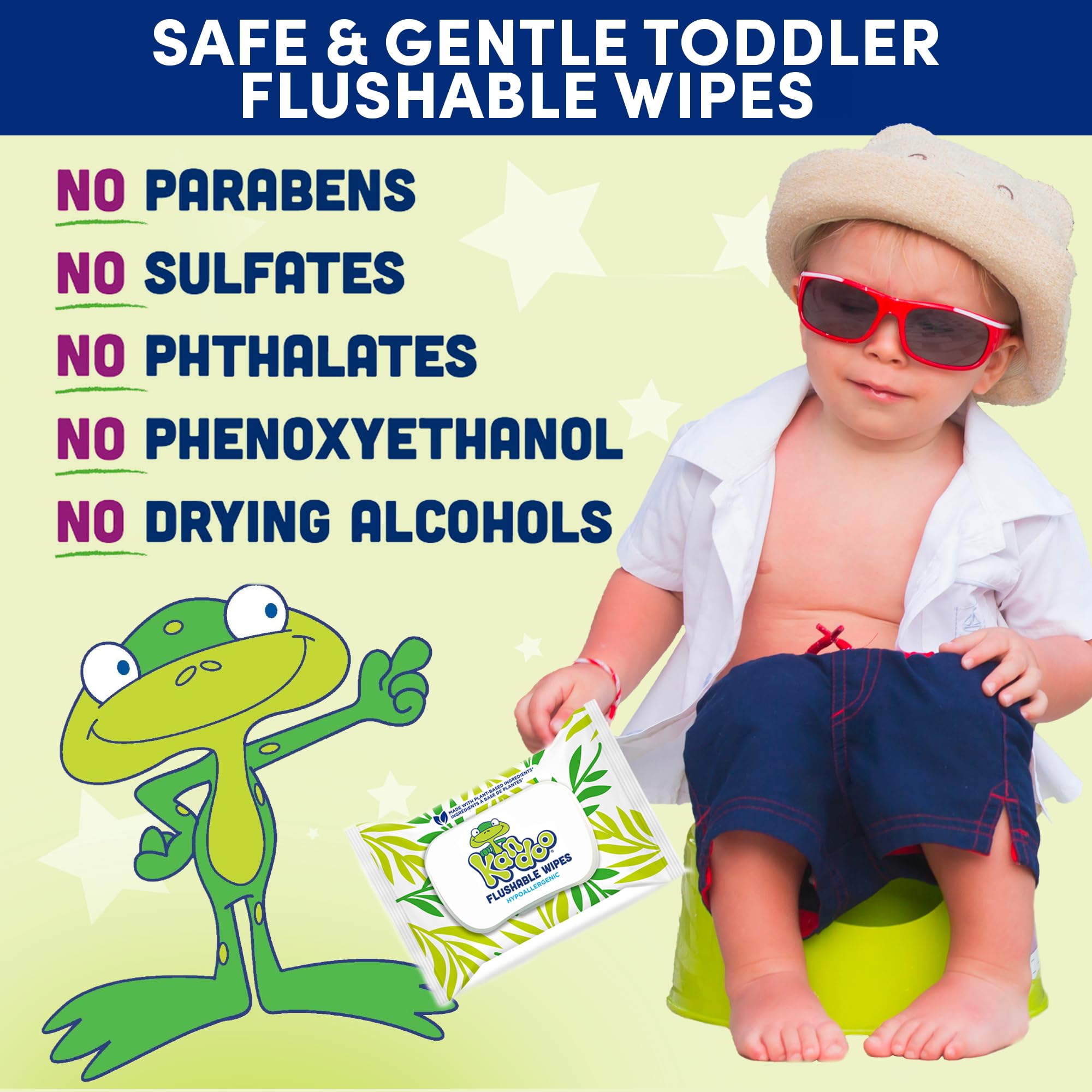 Kandoo Flushable Wipes for Kids - Potty Training

