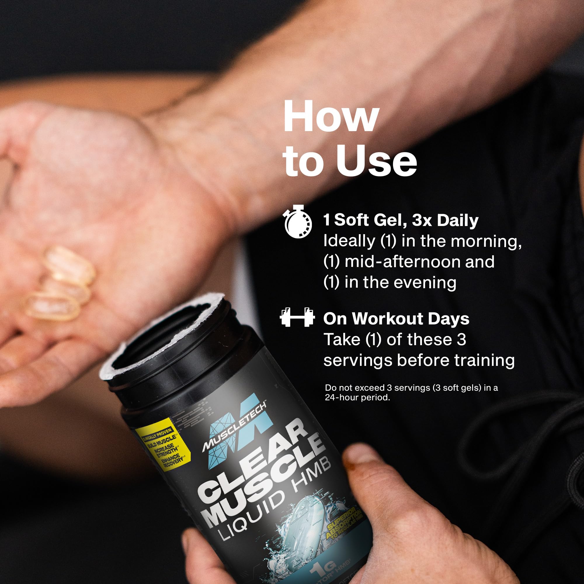 MuscleTech Clear Muscle HMB Supplement for Lean Muscle

