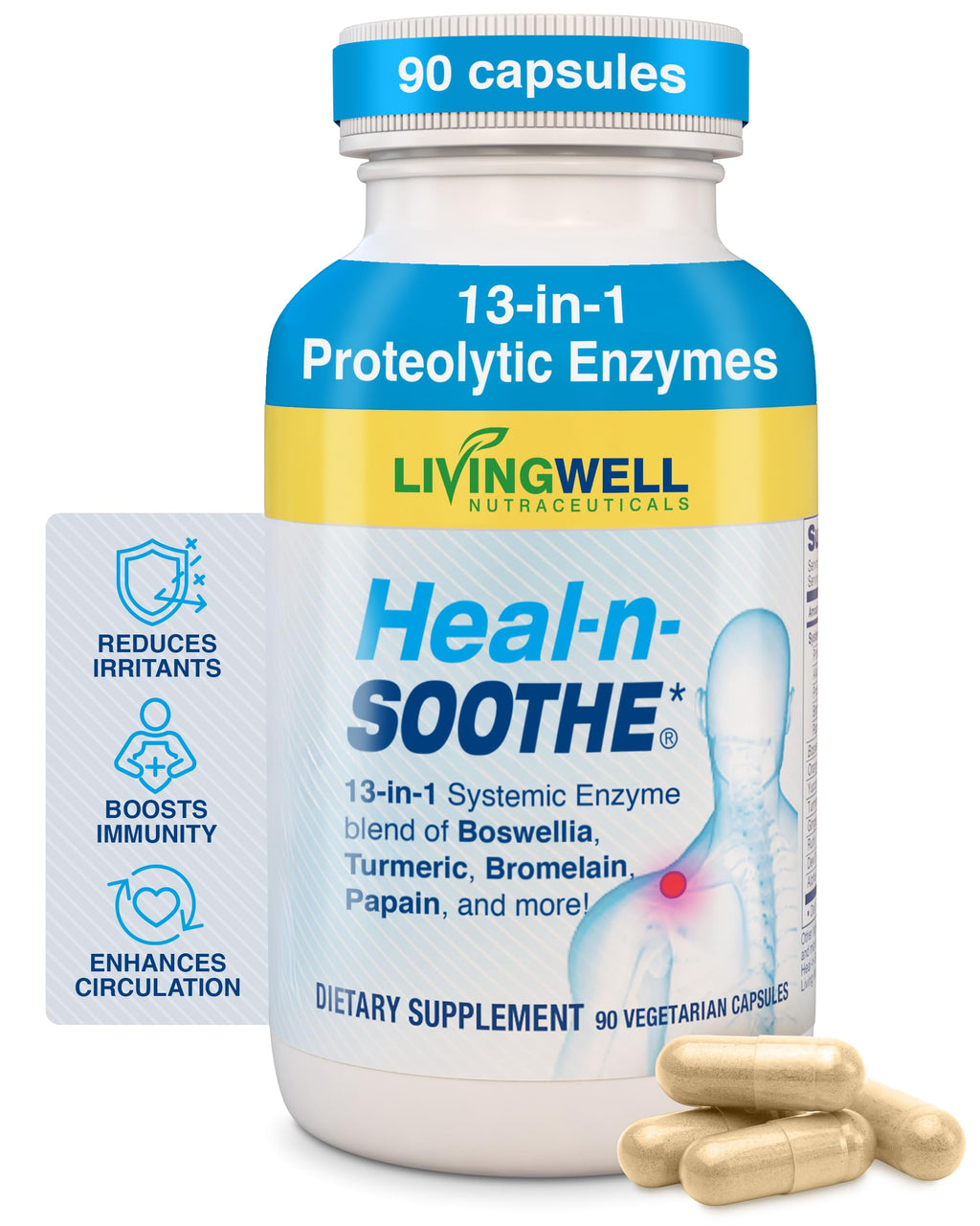 Heal-N-Soothe Proteolytic Systemic Enzymes – Joint Mobility

