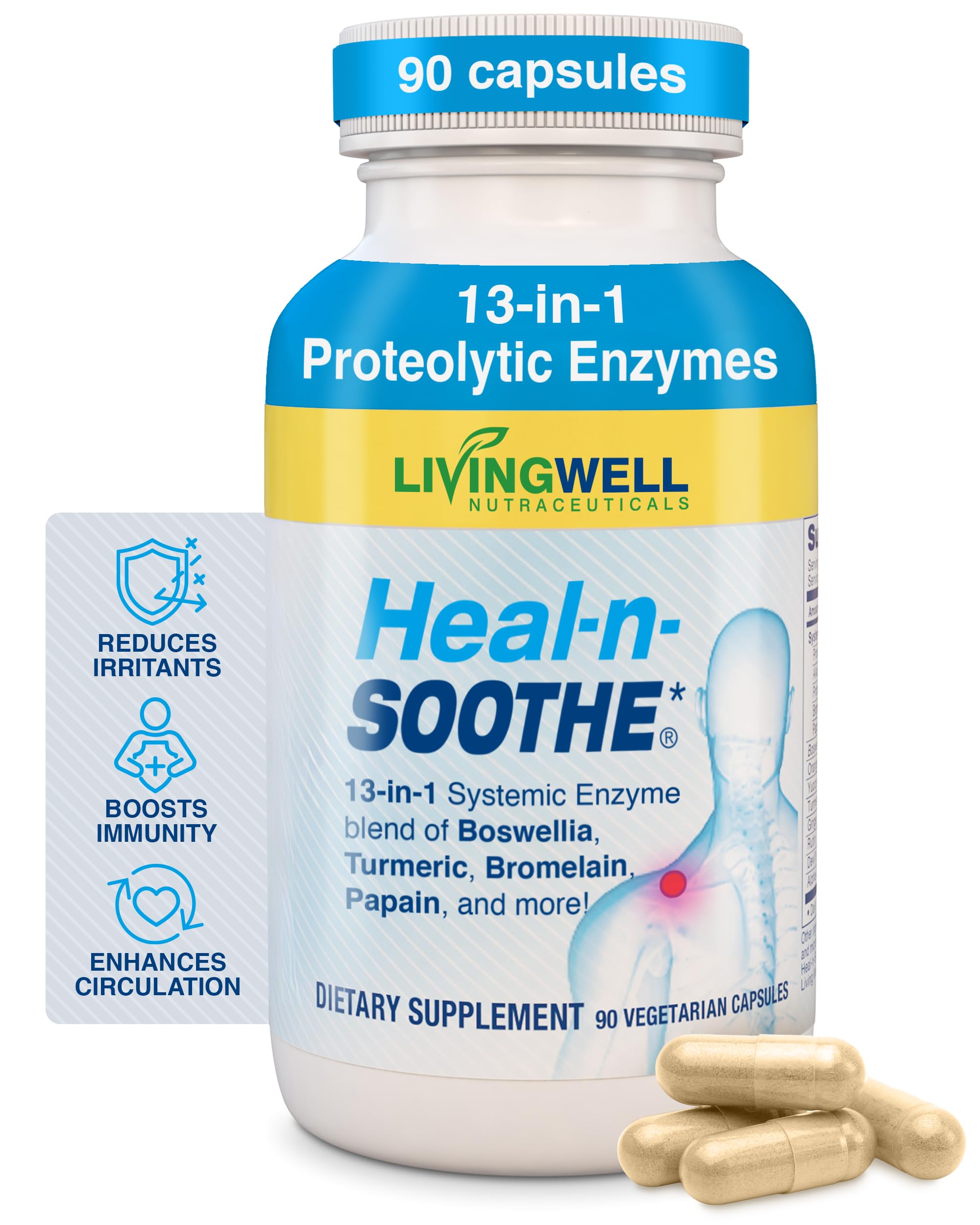 Heal-N-Soothe Proteolytic Systemic Enzymes – Joint Mobility

