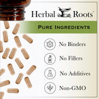 Herbal Roots Valerian Root Capsules - Organic Non-GMO

