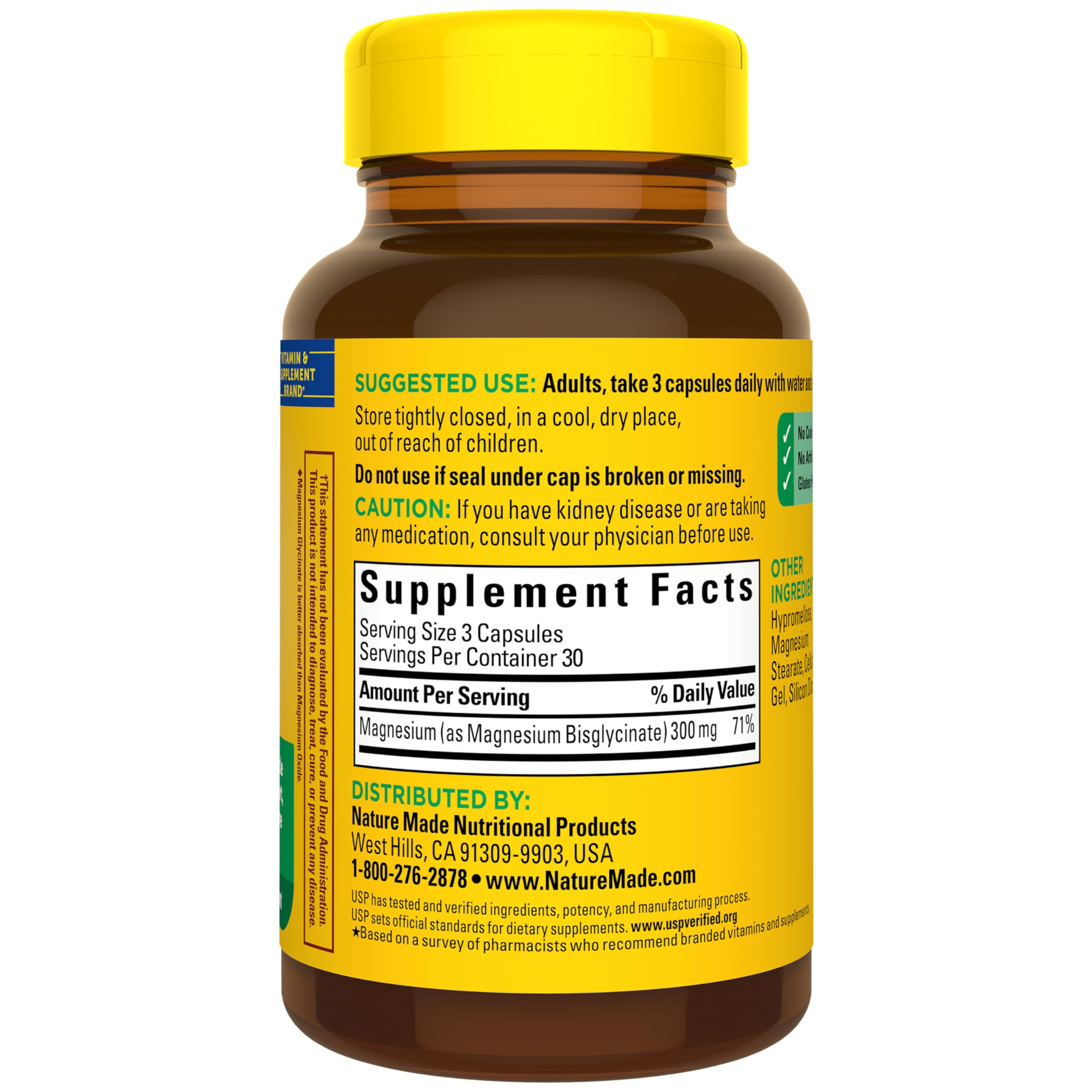 Nature Made Magnesium Glycinate Supplement | High Absorption


