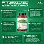 Zazzee Astragalus Root Extract Immune Support

