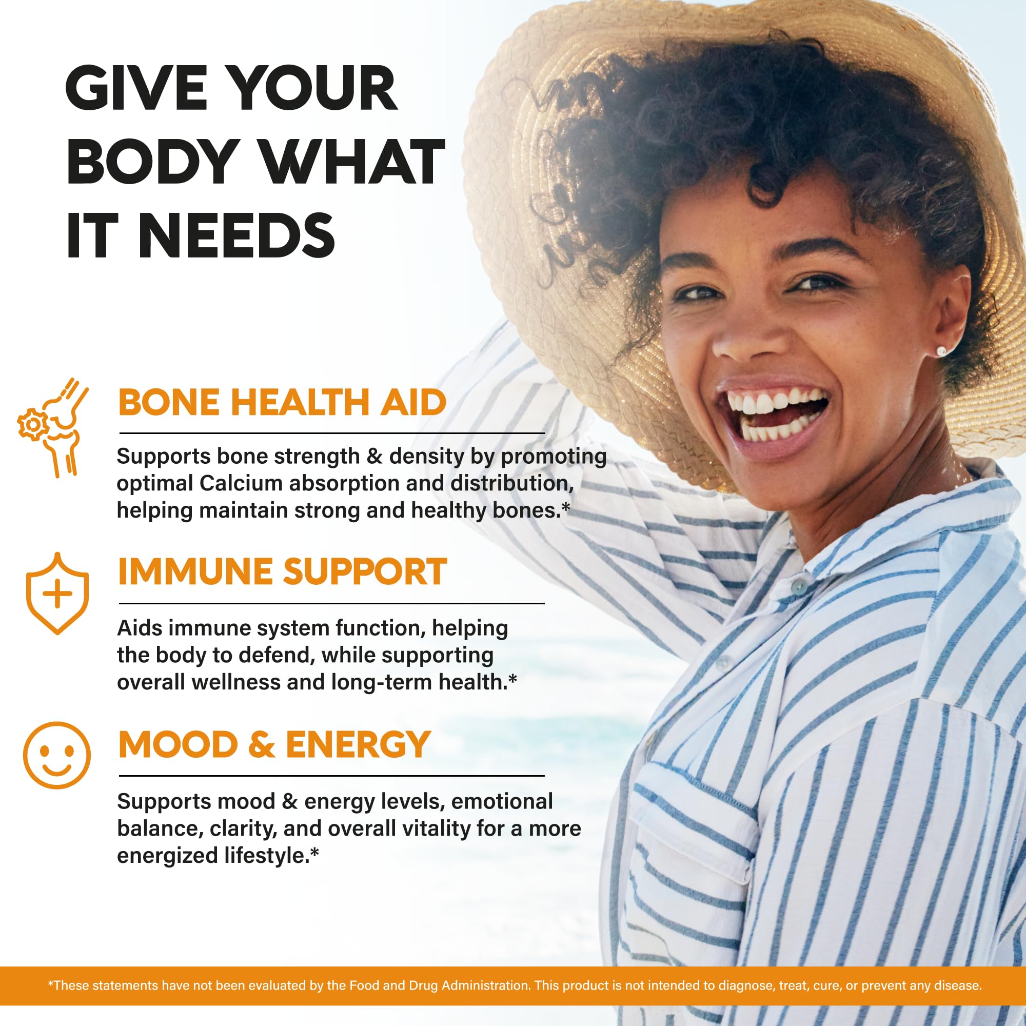 Vitamin D3 K2 Immune & Bone Health Supplement

