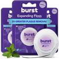 BURST Expanding Dental Floss - Mint Eucalyptus, Black Woven Floss