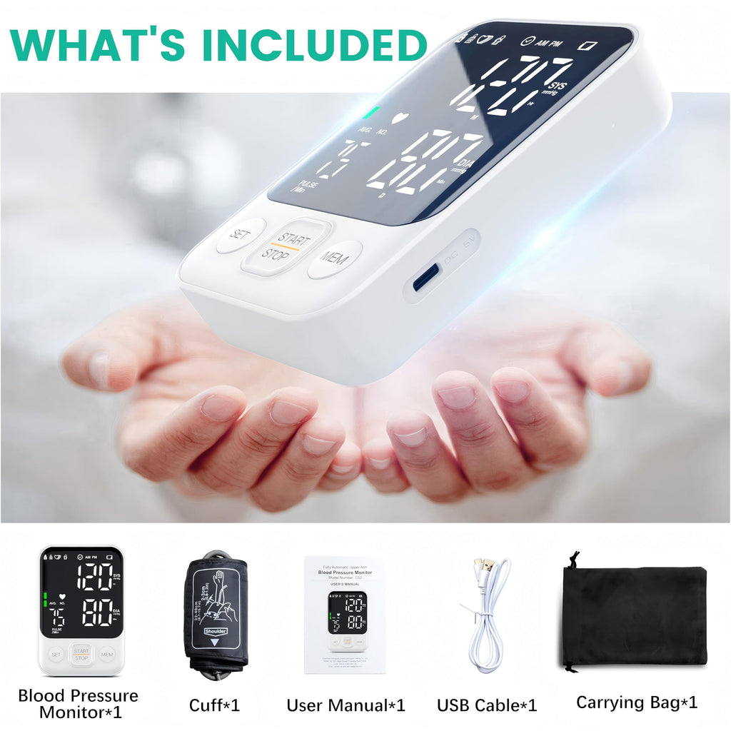 Oklar Blood Pressure Monitor Upper Arm with 240 Readings

