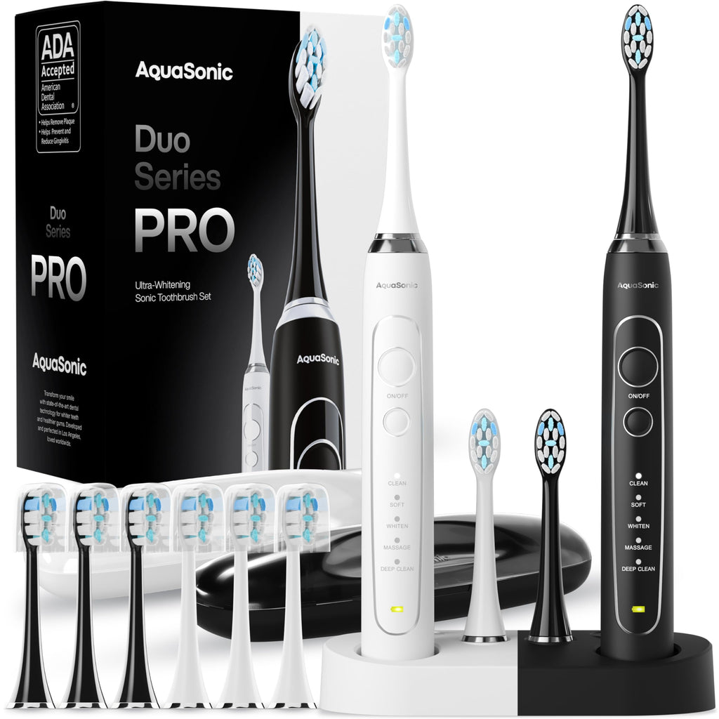 Aquasonic Electric Toothbrush Duo Series PRO Set

