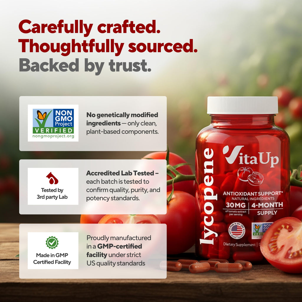 VitaUp Lycopene for Men – Non-GMO Tomato Extract Capsule

