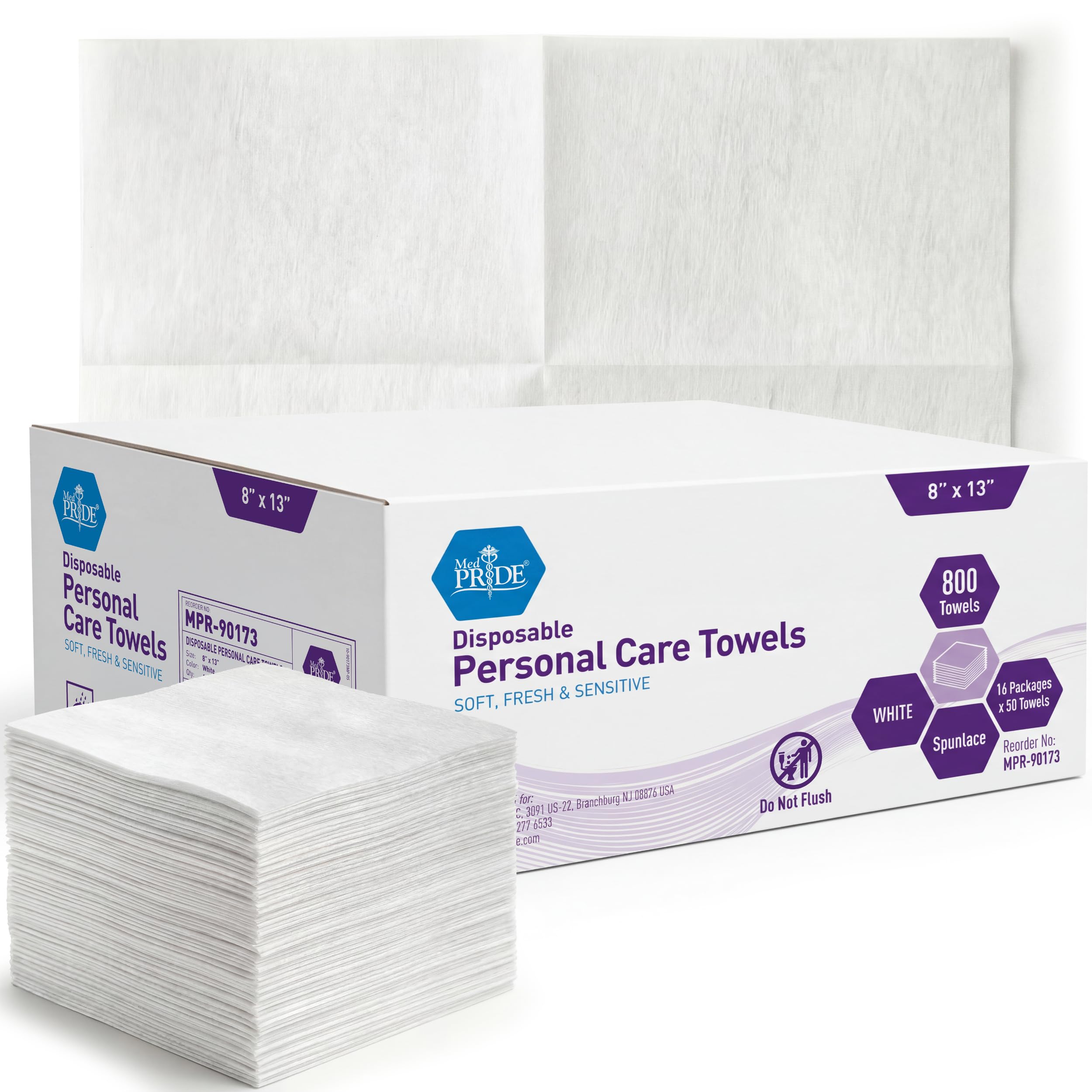 MED PRIDE Disposable Dry Wipes for Skin Care


