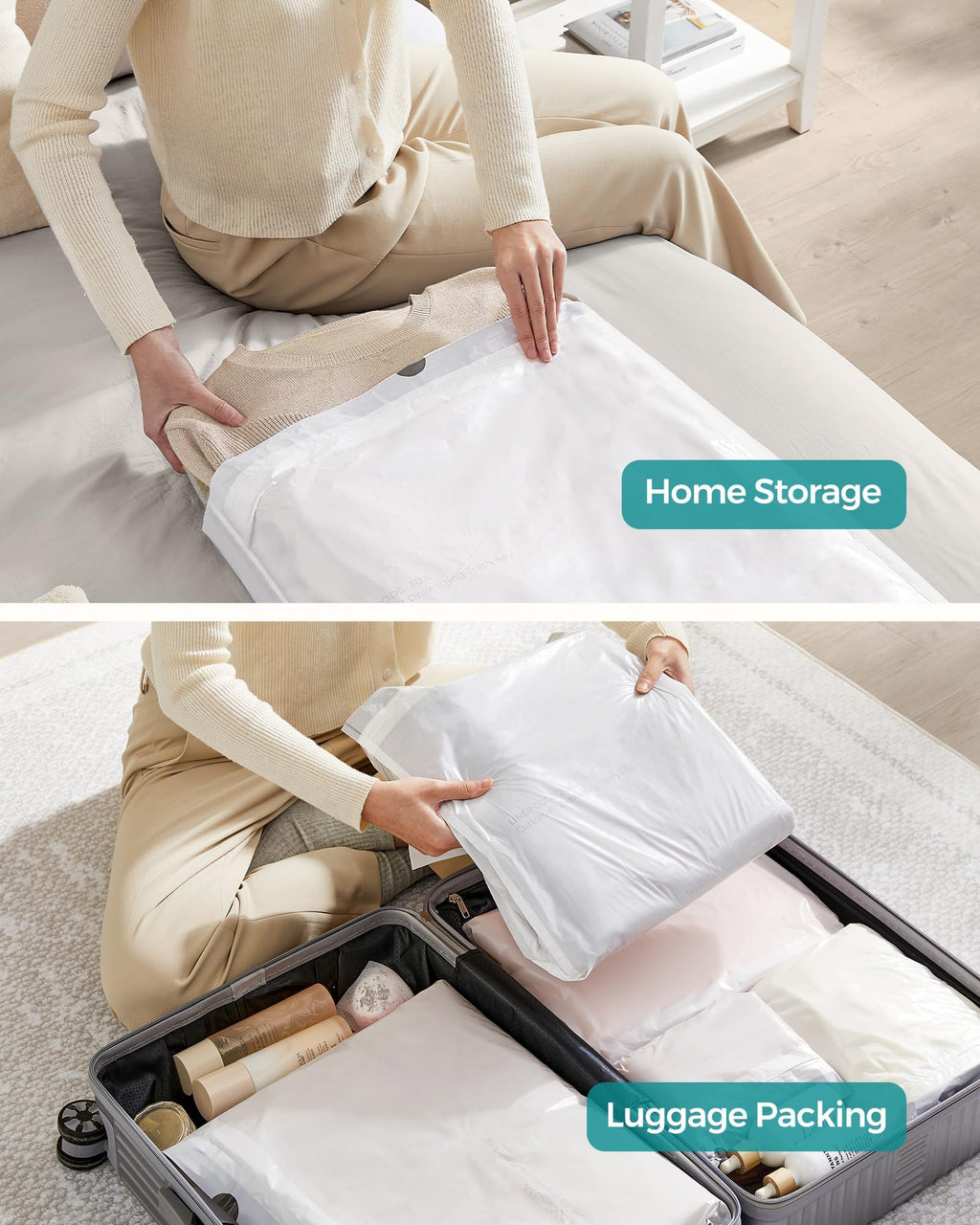 SONGMICS Trash Bags Drawstring Pre-Separated | Kitchen


