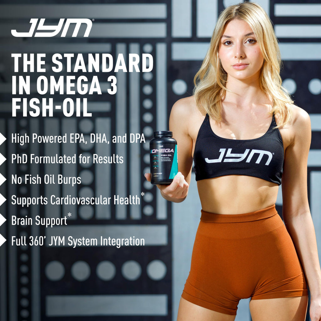 Omega JYM Fish Oil Capsules - Purified Omega-3 EPA DHA

