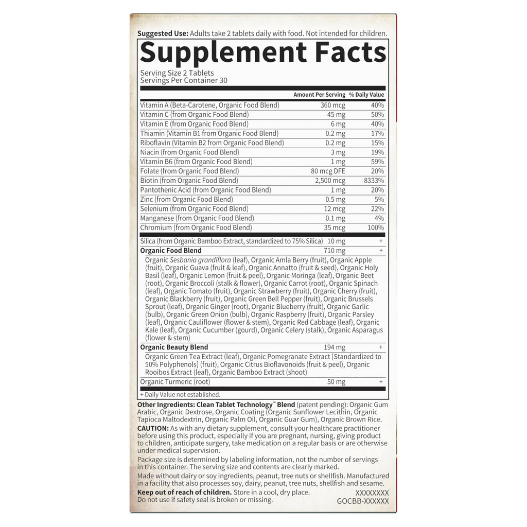 Plant Collagen Builder Garden of Life Biotin & Silica

