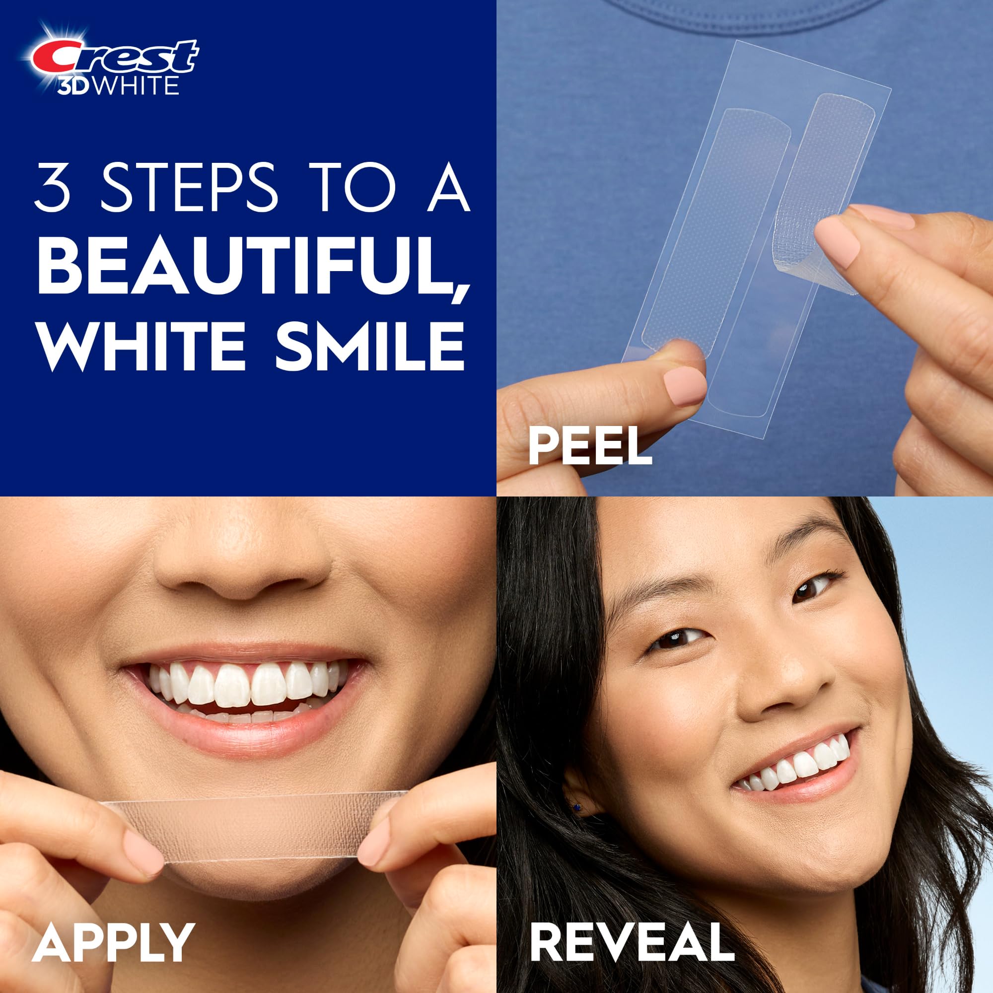 Teeth Whitening Strips by Crest 3D - ADA Accepted

