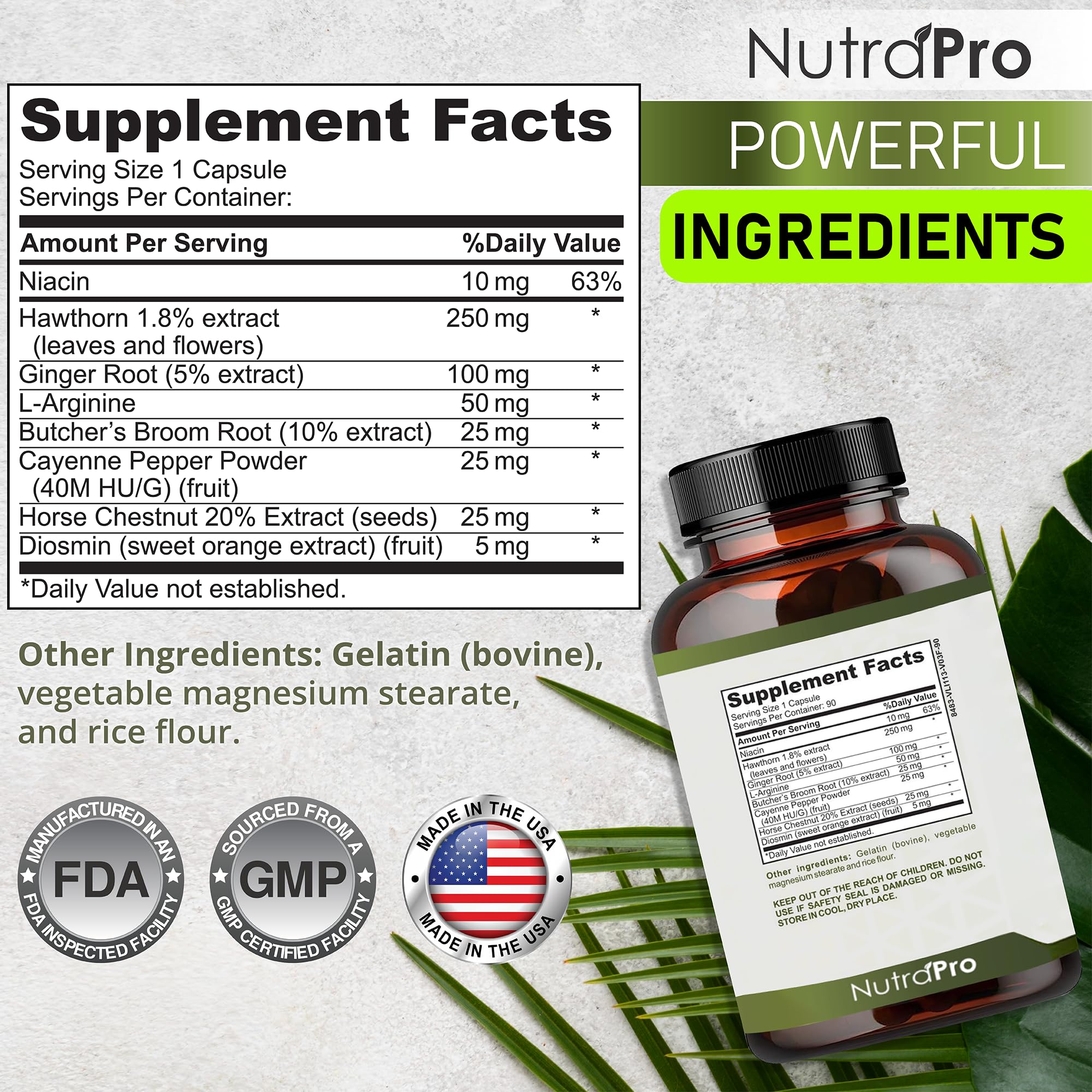 NutraPro Blood Circulation Supplement | Vein Health

