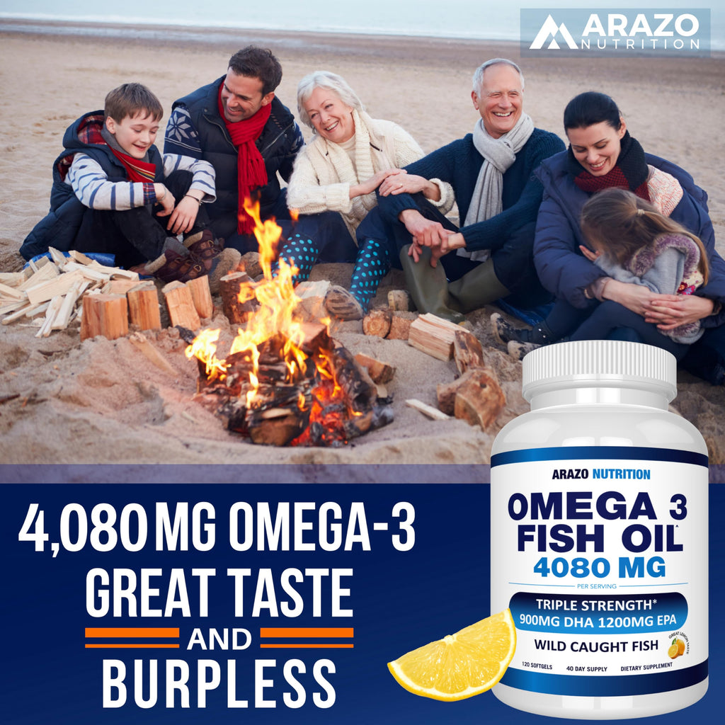 Arazo Nutrition Omega-3 Fish Oil Concentrate Softgels

