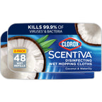 Clorox Scentiva Disinfecting Wet Mop Pad Refills

