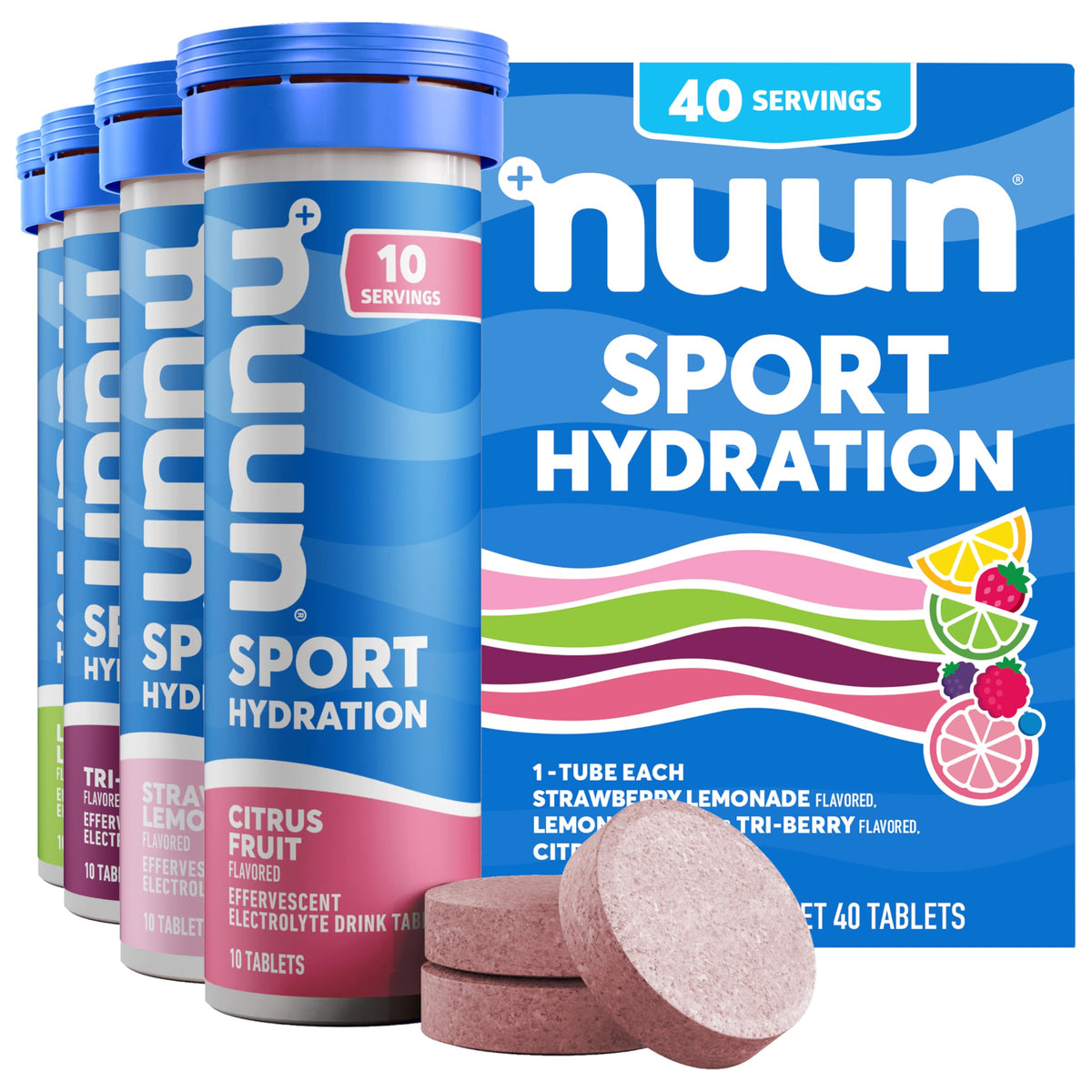 Nuun Sport Electrolyte Tablets - Gluten Free & Vegan